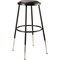 National Public Seating 24.5 -32.5" Height Adjustable Heavy Duty Vinyl Padded Steel Stool - Black